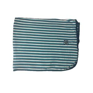 Kickee Pants Swaddle Blanket Blue White‎ Stripe